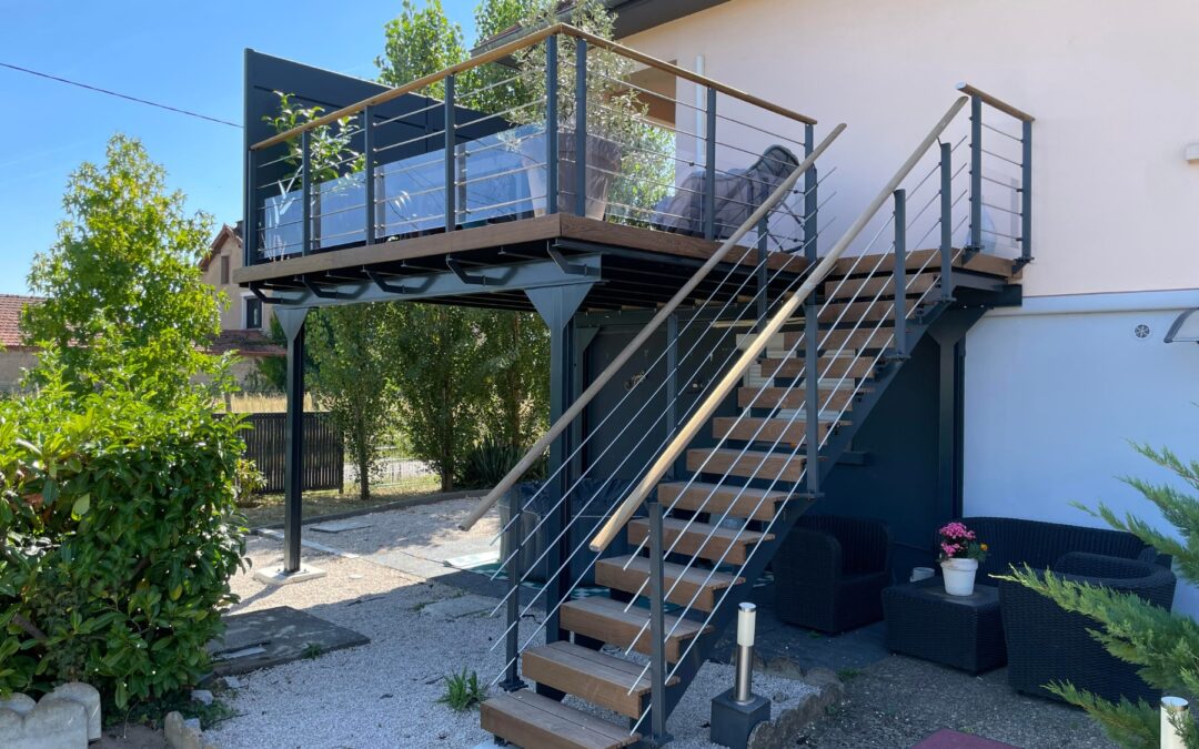 Terrasse sur piloties